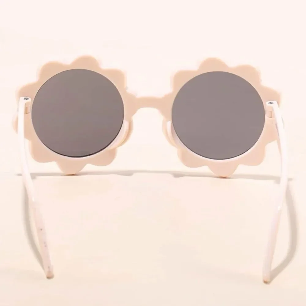 Girls Flower Design Fashion Sunglasses